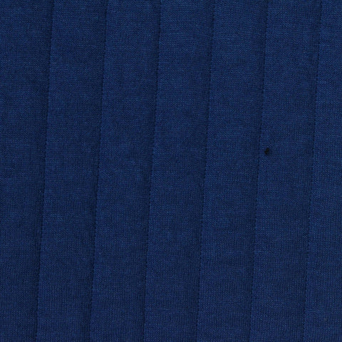 Jacquard Polyester Stretch Knit Fabric, 325 gsm, 158 cm — Navy