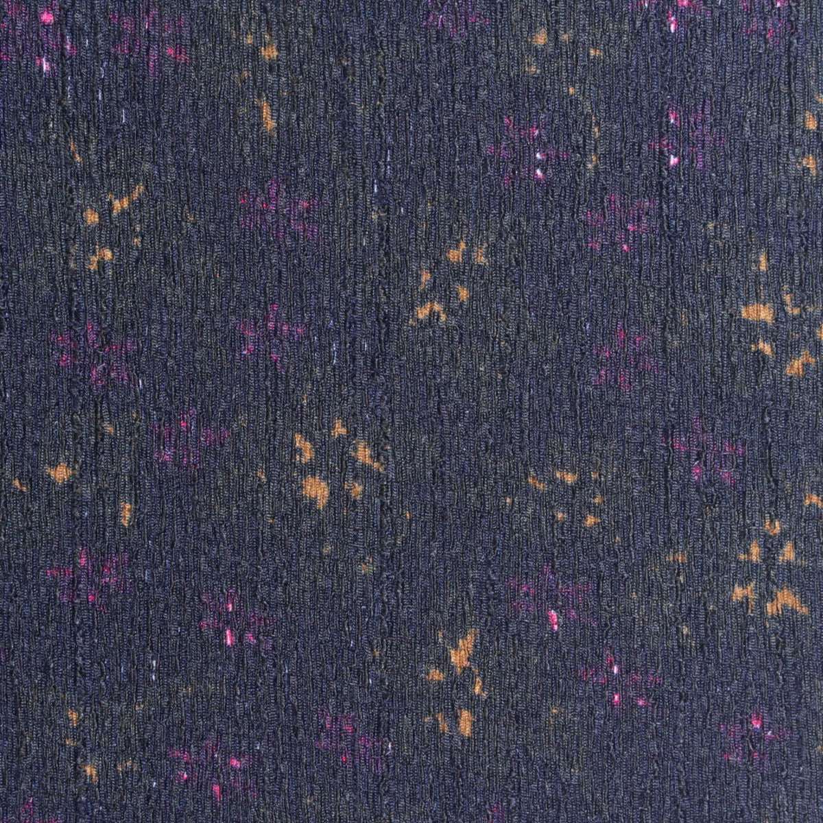 Orange Abstract Warp Knit, Polyester