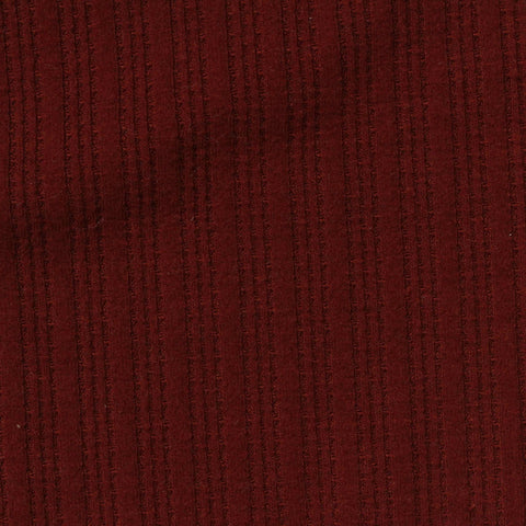 Polyester Viscose Stretch Rib Knit Fabric, 250 gsm, 152 cm — Red
