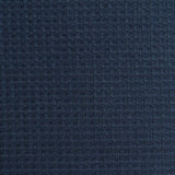 Jacquard Polyester Stretch Waffle Knit Fabric, 185 gsm, 135 cm — Navy