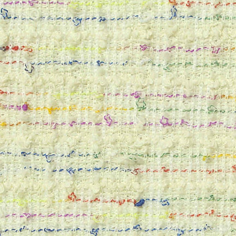 Jacquard Polyester Cotton Stretch Bouclé Fabric, 260 gsm, 156 cm — Yellow