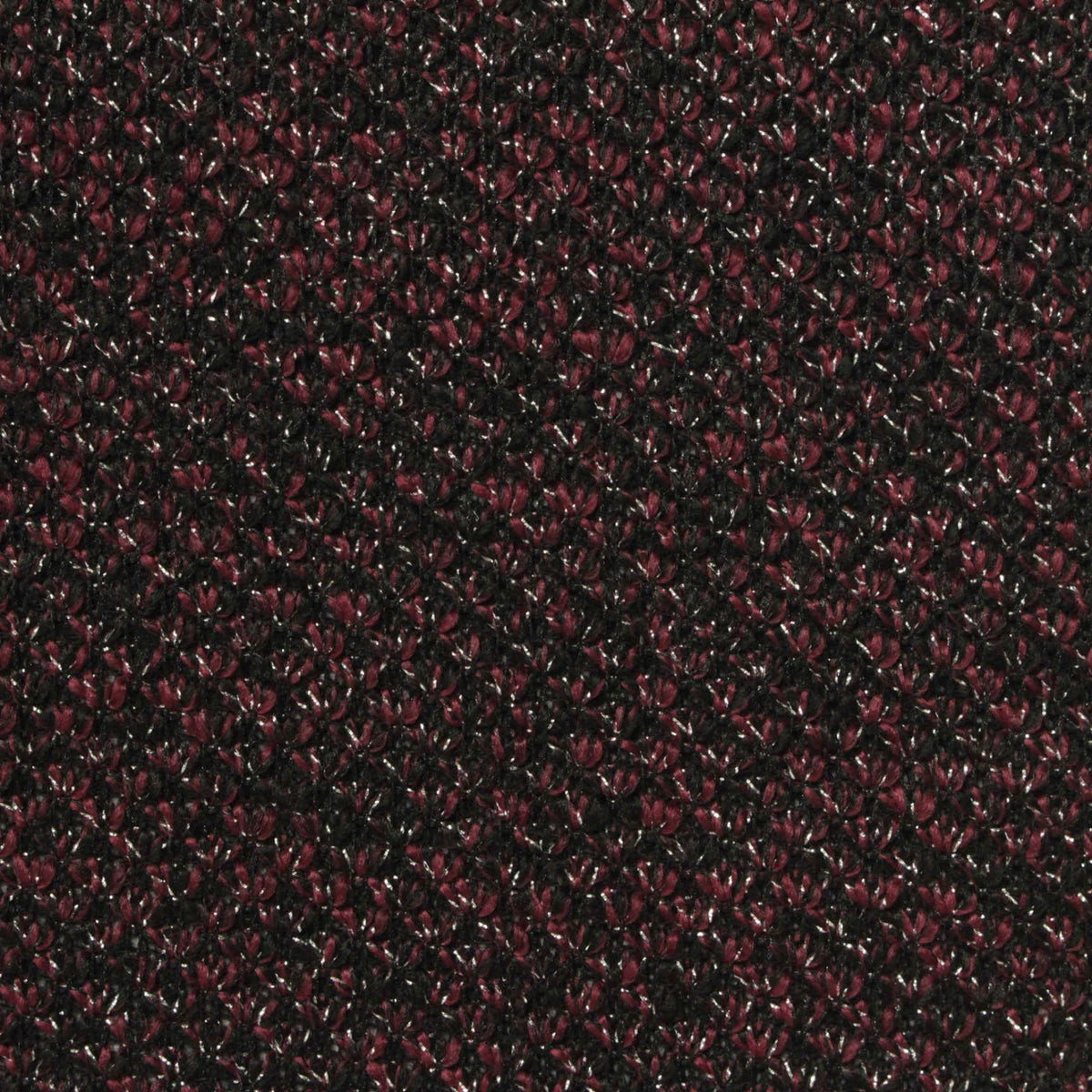 Burgundy Marl Interlock Knit, Polyester