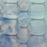 Jacquard Polyester Stretch Knit Fabric, 240 gsm, 166 cm — Blue — texture