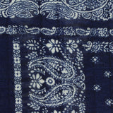 White Paisley Scuba Knit, Polyester