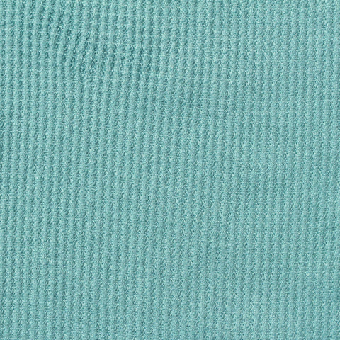 Polyester Stretch Waffle Knit Fabric, 165 gsm, 151 cm — Blue