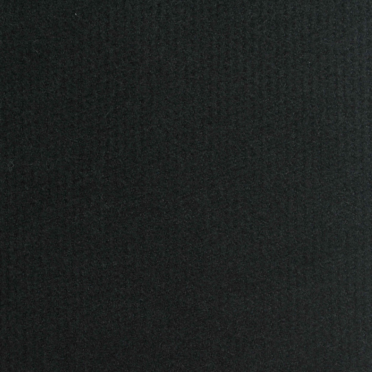Polyester Stretch Waffle Knit Fabric, 230 gsm, 138 cm — Black