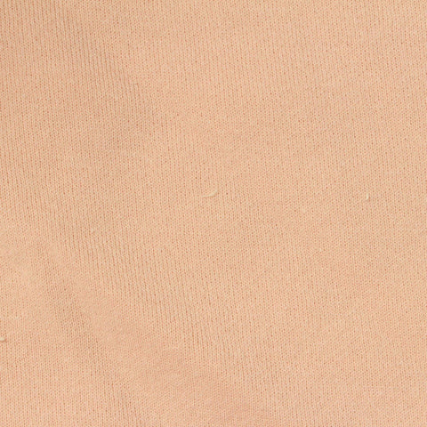Brushed Cotton Polyester French Terry Fabric, 240 gsm, 173 cm — Beige