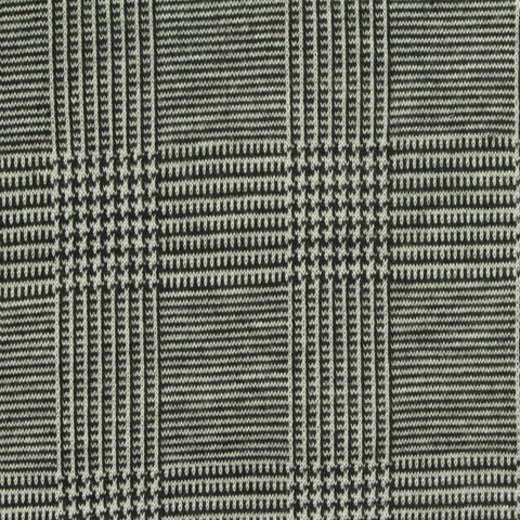 Black Plaid Jacquard, Polyester, 300 gsm, 165 cm