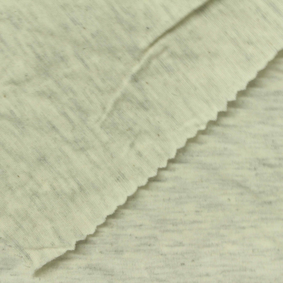 Light Grey Marl Jersey Knit, Cotton-Poly, 160 gsm
