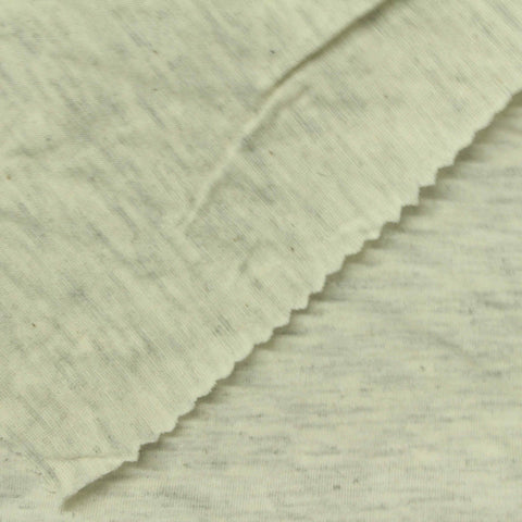 Light Grey Marl Jersey Knit, Cotton-Poly, 160 gsm
