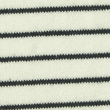 Black Horizontal-Stripe Knit, Poly-Viscose — texture