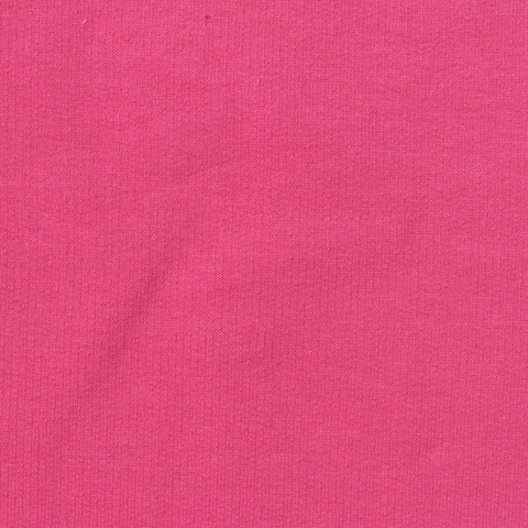Cotton Stretch French Terry Fabric, 230 gsm, 165 cm — Pink