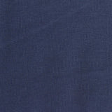 Cotton Polyester Stretch Rib Knit Fabric, 210 gsm, 160 cm — Navy