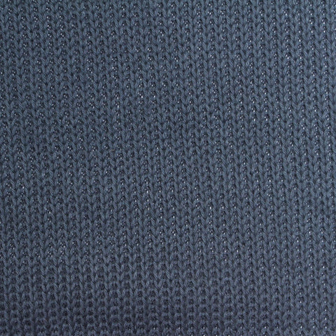 Cotton Polyester Rib Knit Fabric, 220 gsm, 190 cm — Navy