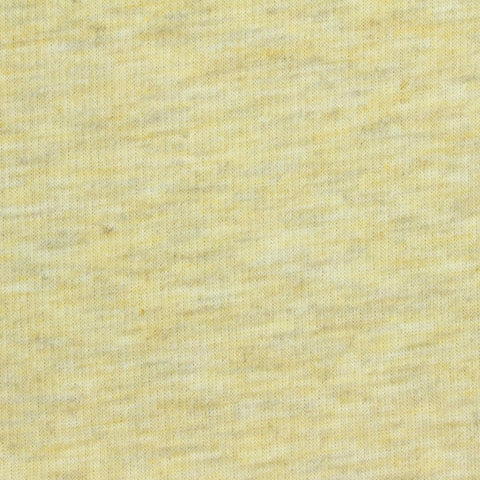 Yellow Marl Rib Knit, Poly-Cotton, 330 gsm
