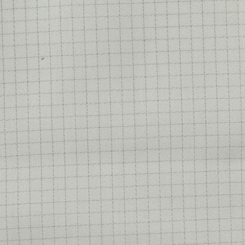Grey Check Mesh, Poly-Cotton