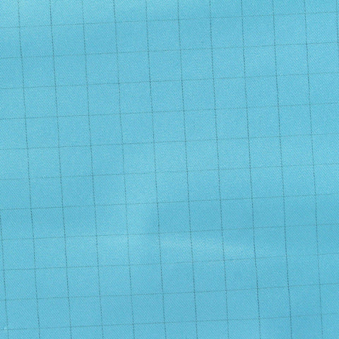 Turquoise Check Woven, Polyester