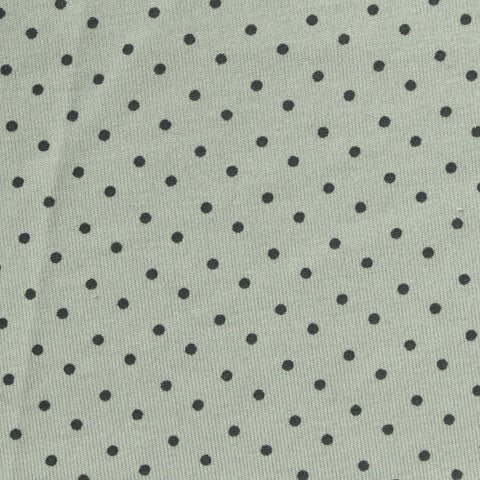 Dark Grey Dots Jersey Knit, Poly-Viscose, 162 gsm