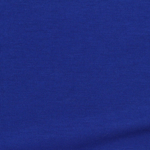 Cotton Polyester Scuba Knit Fabric, 300 gsm, 185 cm — Blue