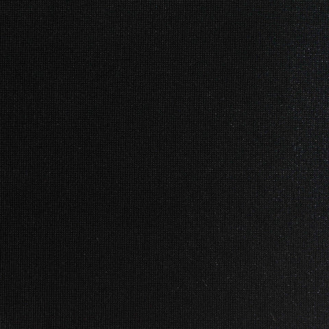 Acetate Stretch Rib Knit Fabric, 250 gsm, 142 cm — Black