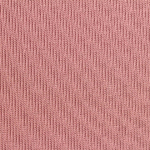 Polyester Stretch Rib Knit Fabric, 270 gsm, 122 cm — Pink