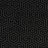 Dark Grey Hexagons Jersey Knit