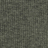 Dark Grey Marl Rib Knit, Poly-Cotton — texture