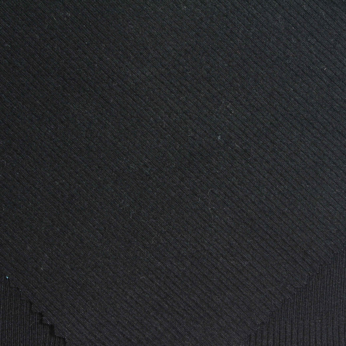 Brushed Cotton Modal Knit Fabric, 250 gsm, 155 cm — Black