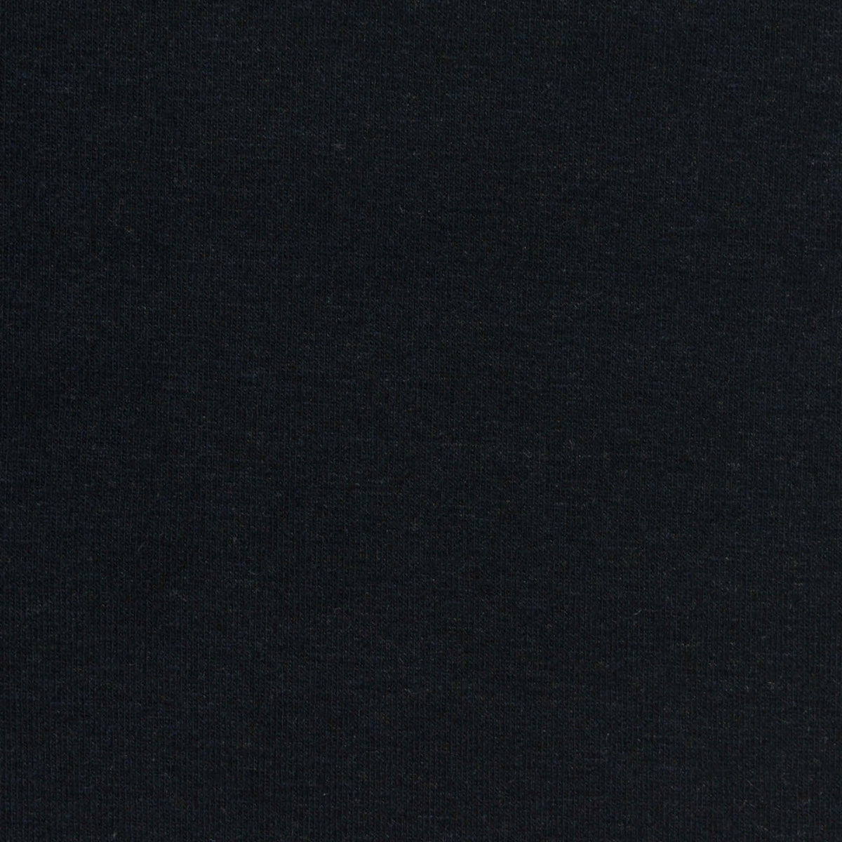 Polyester Cotton Blend Stretch Rib Knit Fabric, 400 gsm, 193 cm — Black