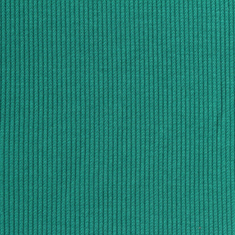 Polyester Stretch Rib Knit Fabric, 270 gsm, 124 cm — Green, ref EF-260942