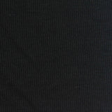 Viscose Stretch Rib Knit Fabric, 250 gsm, 120 cm — Black