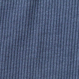 Viscose Stretch Rib Knit Fabric, 230 gsm, 120 cm — Blue — texture