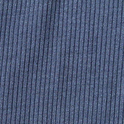 Viscose Stretch Rib Knit Fabric, 230 gsm, 120 cm — Blue