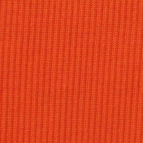Viscose Stretch Rib Knit Fabric, 270 gsm, 120 cm — Orange