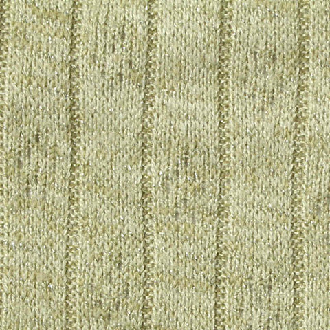 Light Green Heathered-Marl Rib Knit, Viscose-Nylon