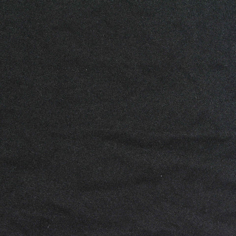 Polyester Stretch Milk Silk Knit Fabric, 180 gsm, 160 cm — Black