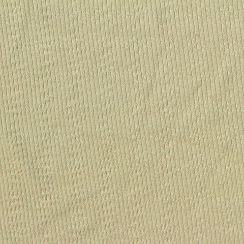 Viscose Stretch Rib Knit Fabric, 245 gsm, 120 cm — Khaki