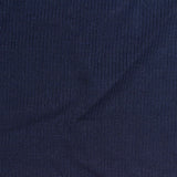 Polyester Stretch Rib Knit Fabric, 270 gsm, 120 cm — Navy