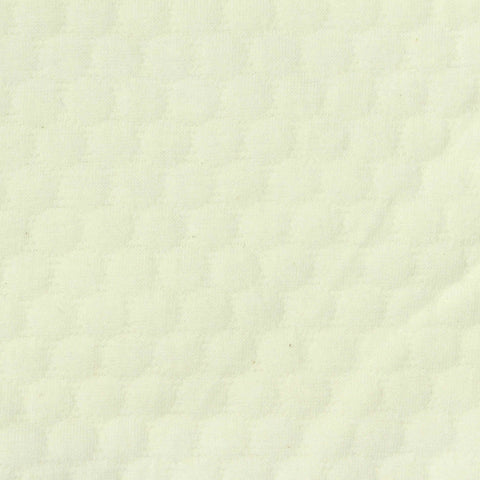 Cream Tone-on-Tone Square Jacquard, Poly-Cotton