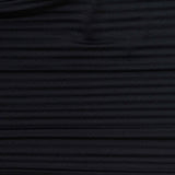Polyester Stretch Crepe Fabric, 190 gsm, 160 cm — Black
