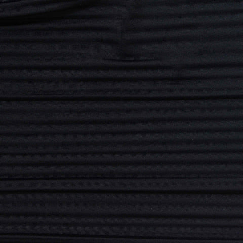 Polyester Stretch Crepe Fabric, 190 gsm, 160 cm — Black, ref EF-261014