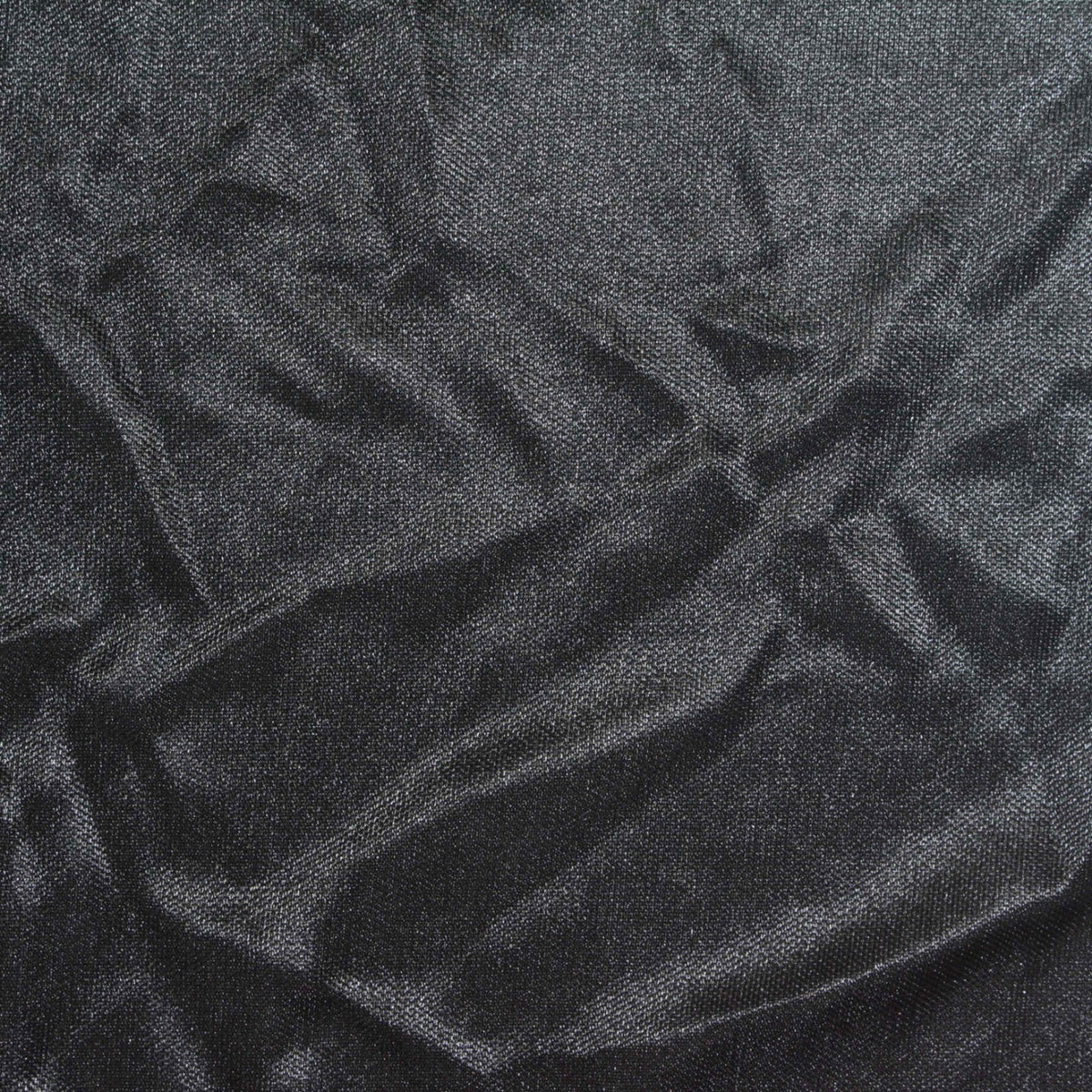 100% Polyester Jersey Knit Fabric, 120 gsm, 155 cm — Black