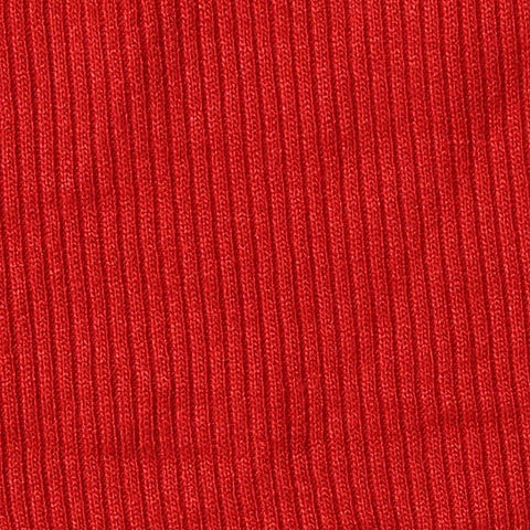 Viscose Stretch Rib Knit Fabric, 230 gsm, 120 cm — Red, ref EF-261026