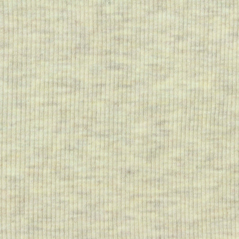 Light Beige Marl Rib Knit, Viscose, 220 gsm