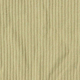Brushed Polyester Stretch Rib Knit Fabric, 190 gsm, 165 cm — Khaki — texture