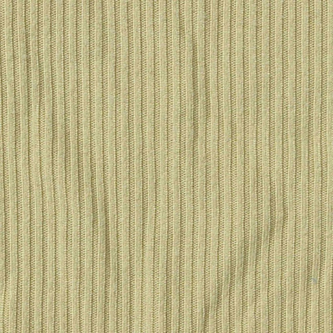 Brushed Polyester Stretch Rib Knit Fabric, 190 gsm, 165 cm — Khaki