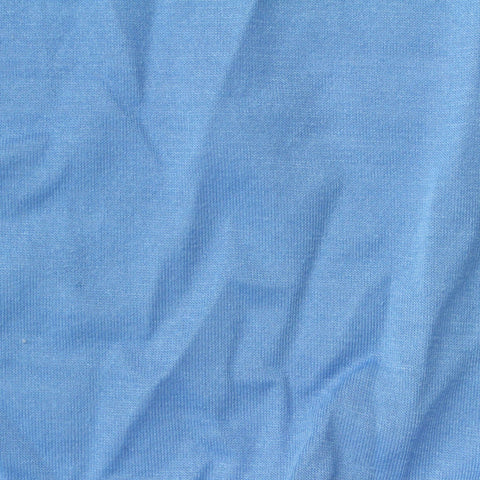 Cotton Polyester Jersey Knit Fabric, 150 gsm, 175 cm — Blue, ref EF-261049