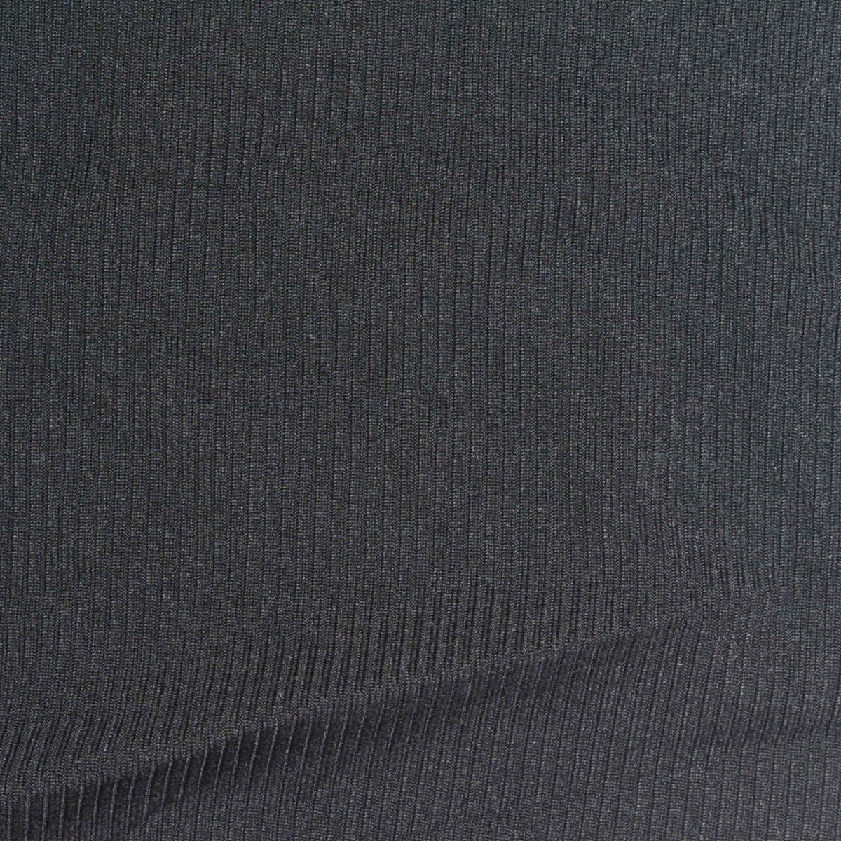 Brushed Polyester Stretch Rib Knit Fabric, 200 gsm, 165 cm — Grey