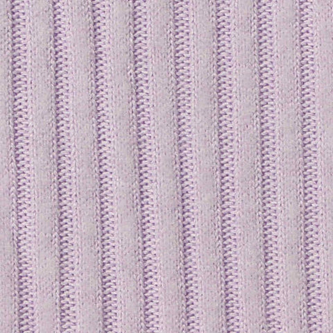 Brushed Polyester Stretch Rib Knit Fabric, 230 gsm, 165 cm — Purple