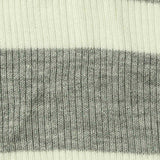 Off-White Horizontal-Stripe Rib Knit, Viscose — texture
